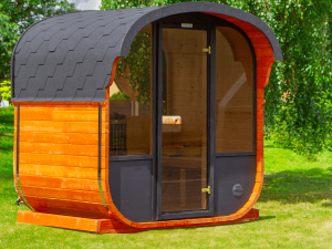 New Cube sauna 160cm PRE ASSEMBLED With 6.8KW Heater (Red Wood)