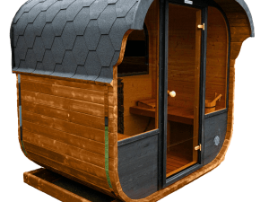 New Cube sauna 160cm PRE ASSEMBLED With 6.8KW Heater (Light Oak)