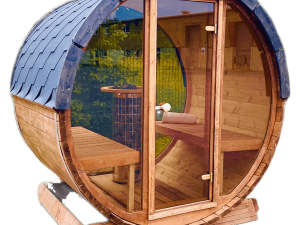 REAR PANORAMIC Wall Terrace Sauna Including 6.6kw Heater