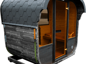 New Cube sauna 160cm PRE ASSEMBLED With 6.8KW Heater (Anthracite Grey)