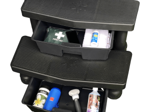 Easy Step Storage Tray Twin Pack - BLACK