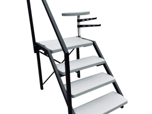 Swim Spa Steps with Drinks Table