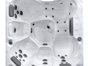 SB348DL – Standard Silver White Marble Hot Tub