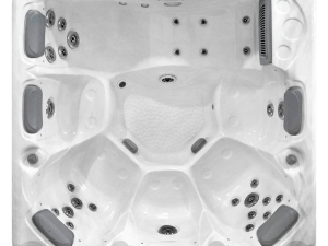 SB349L – Standard Silver White Marble Hot Tub