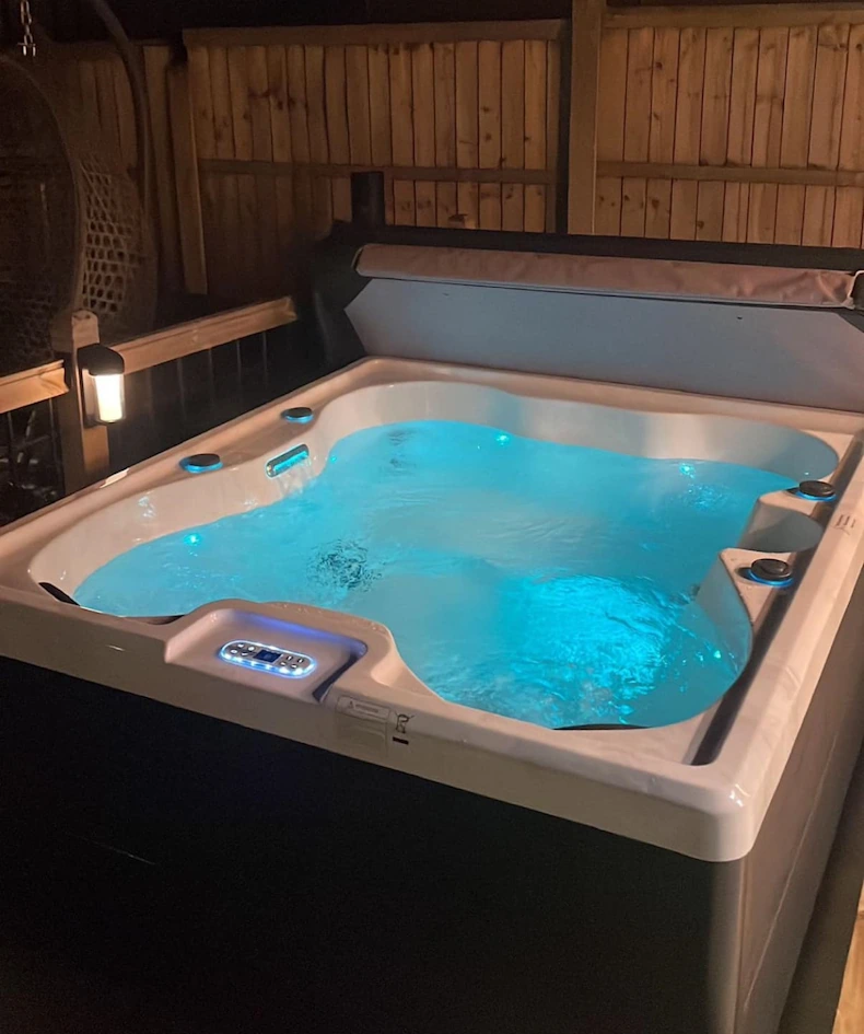 Hot Tub Installation Jesmond, Newcastle | Night Shot