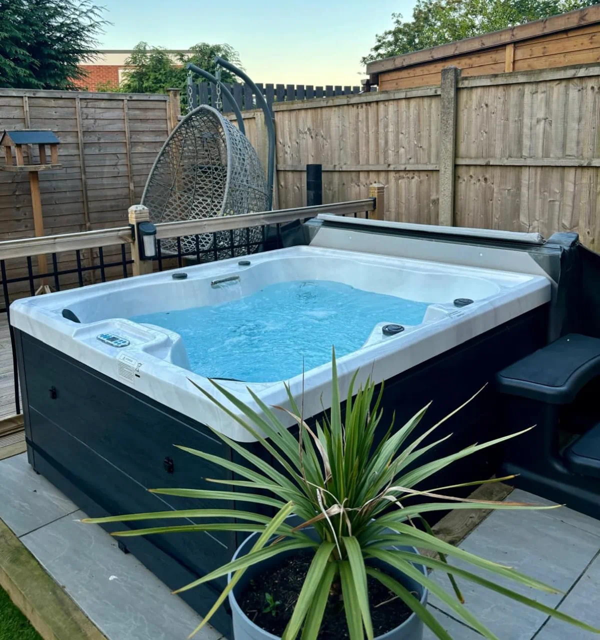 Hot Tub Installation Jesmond, Newcastle | Day Shot