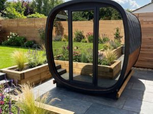 Woodchop Mirrored Sauna 200cm Thermowood (Pre-Assesmbled)