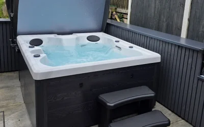 Outstanding hot tub installation for an amazing couple in Wrexham