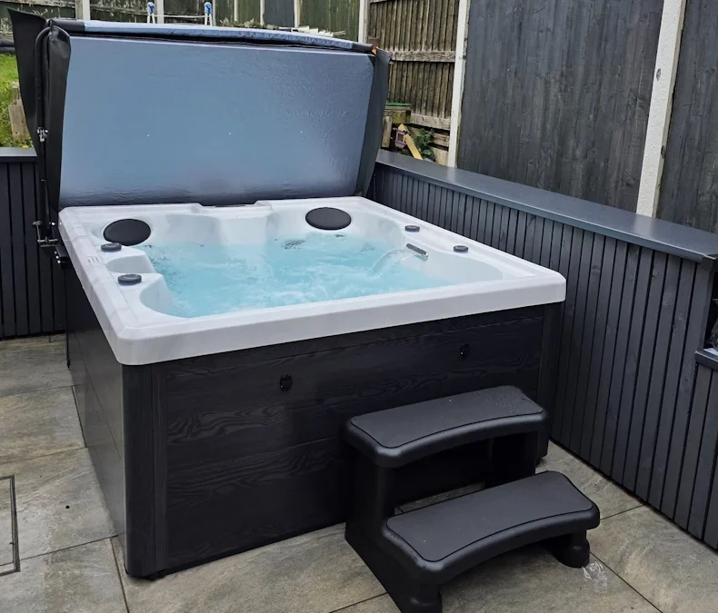 Outstanding hot tub installation for an amazing couple in Wrexham
