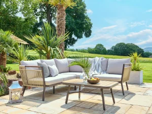 Bali 5-Seater Corner Lounge Set & Coffee Table